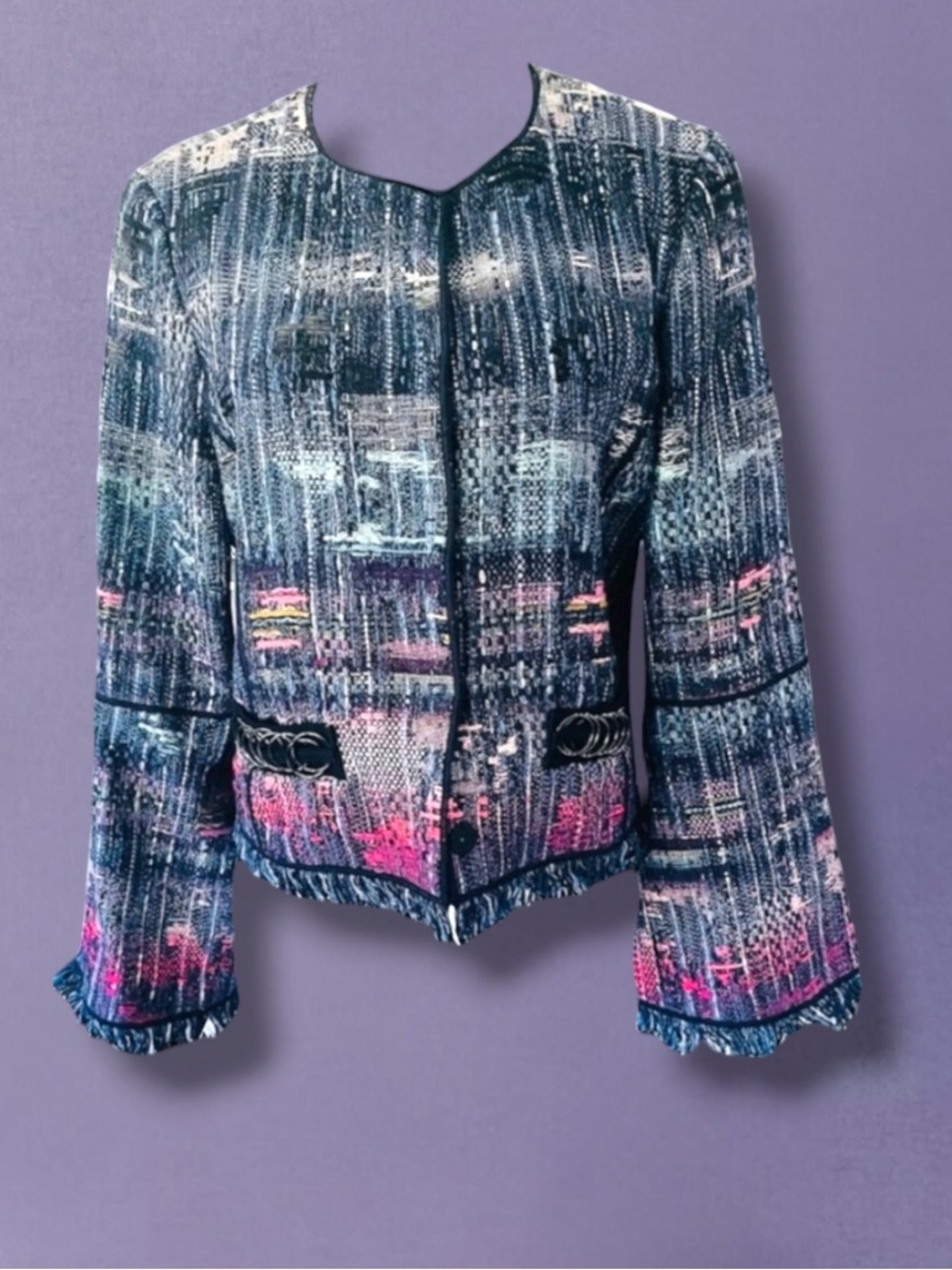 WORTH New York Bell Sleeve Cropped Jacket Size Large
